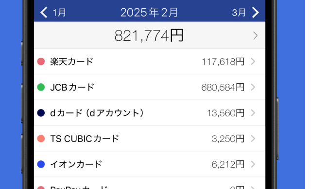 CRECOでクレジットカードを管理している図